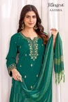 Aaysha By Banwery Malai Crape Embroidery Work Kurti With Bottom